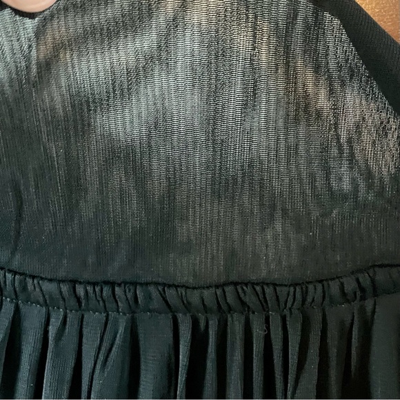 Black Tiered Skirt Boho Elastic Waist Sz M dark cottagecore - Picture 2 of 6